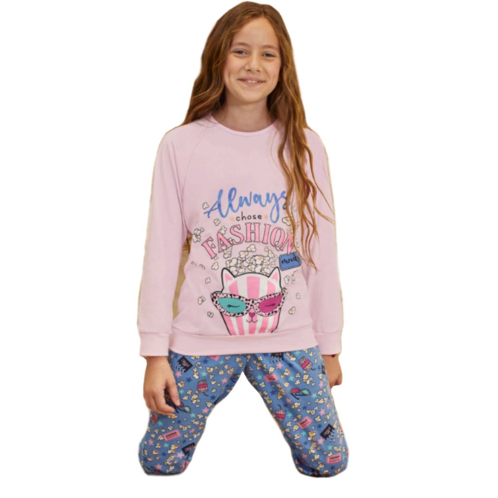 Pijama Invierno Nena So Pink 11604 - Lenceria Montemar