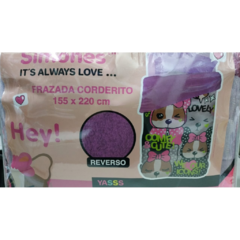 Frazada Nena Corderito 1 1/2 Plazas Piñata - comprar online