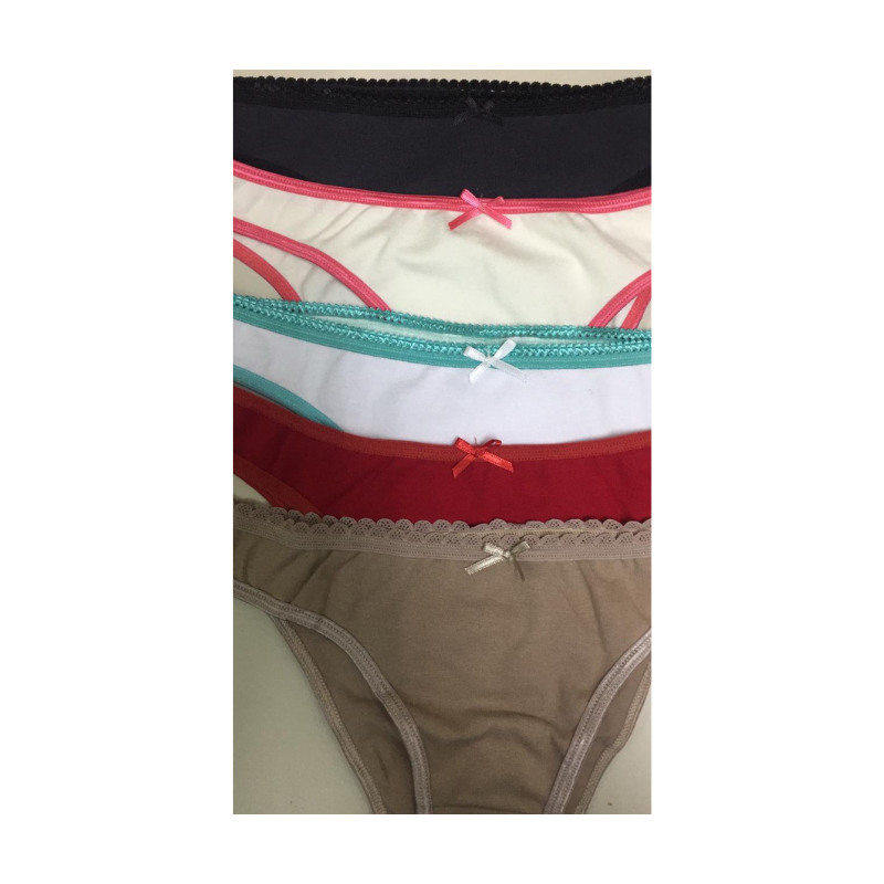 Pack X3 Bombachas Vedetina Mujer Puntilla 4440 Dqe