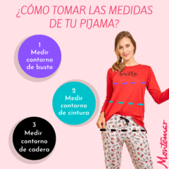 Pijama modal verano liviano estampado Bianca Secreta 20805 - tienda online