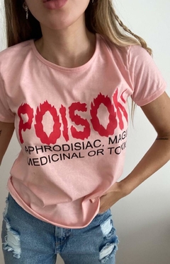 Imagen de Remera manga corta de algodon con estampa POISON 9141 art V23100017/1