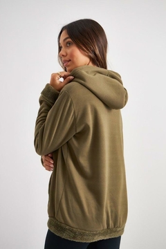 Buzo canguro de jersey con piel netanel art I180038 - tienda online