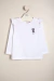 Remera estampada French dog con volado en la sisa Articulo: E40141456