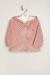 Campera de plush a lunares forrada con jersey de algodón Articulo: E40151424 - comprar online