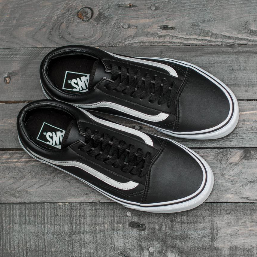 Zapatillas Vans Old Skool Cuero (Tumble) black/true white (z9334CU) 00