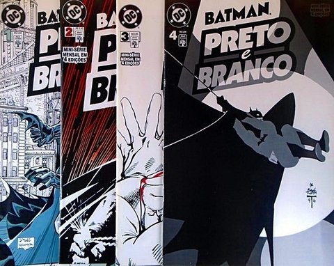 Pack Batman Preto e Branco - 4 edições