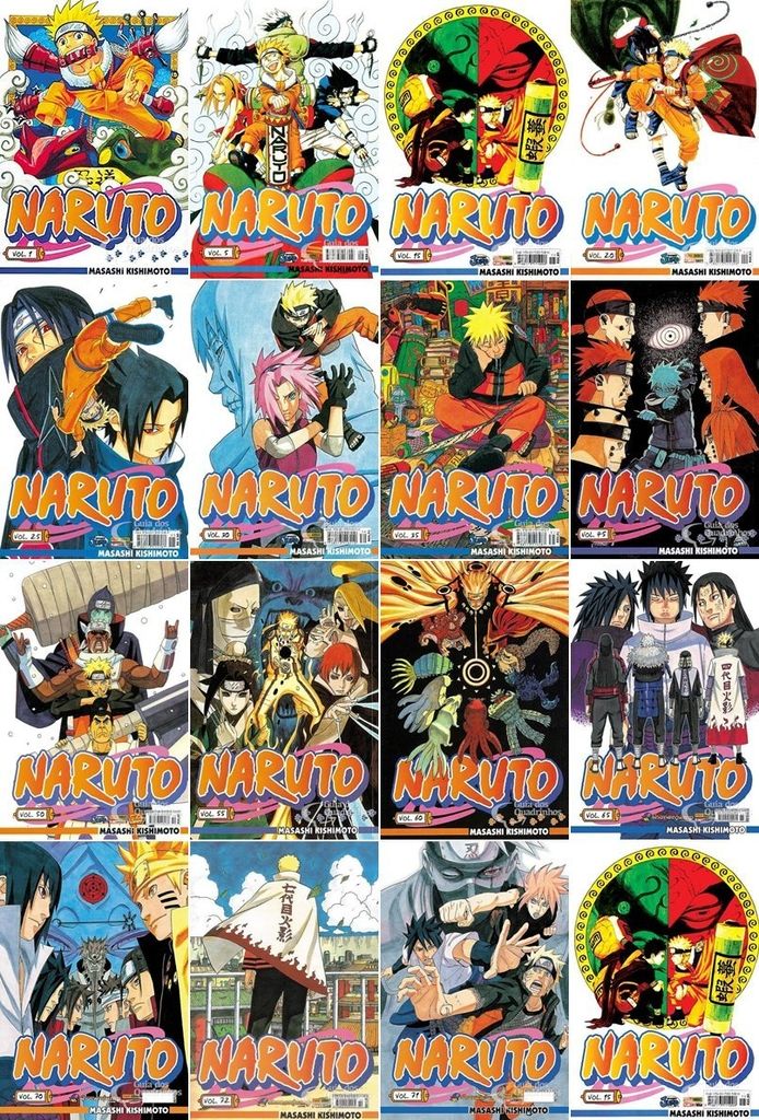 Pack Naruto 72 Edicoes Colecao Completa