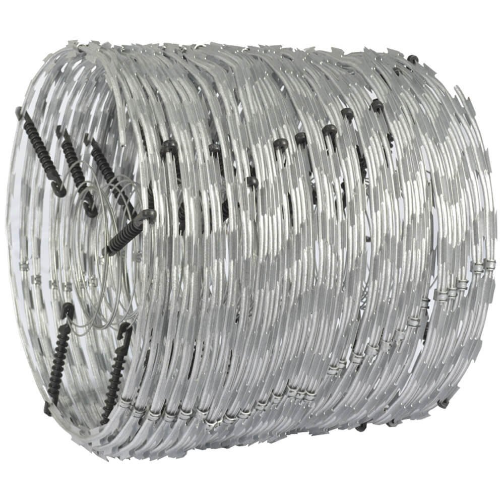 Concertina dupla eletrificada galvanizada 45 cm/5 m HF Metalúrgica