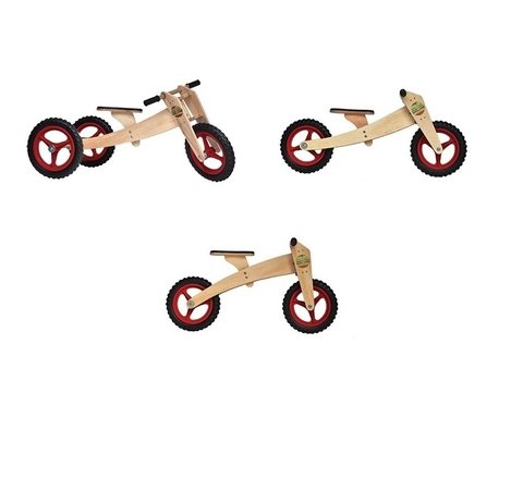 Triciclo de equilíbrio woodbike 3 em 1 - Oikos Baby