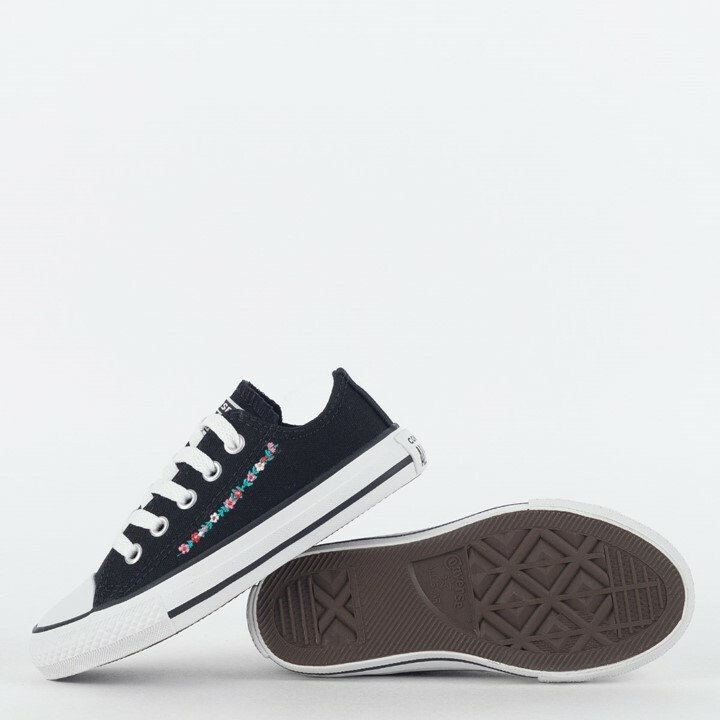 ALL STAR PRETO COM BORDADO ETNICO