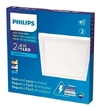 Plafon Painel de Led Sobrepor Philips Quadrado 24W Branco Frio, Neutro e Quente