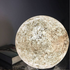 Luminária de Chão Esfera Lua Moon Ø120cm Para Áreas Internas e Externas. - loja online