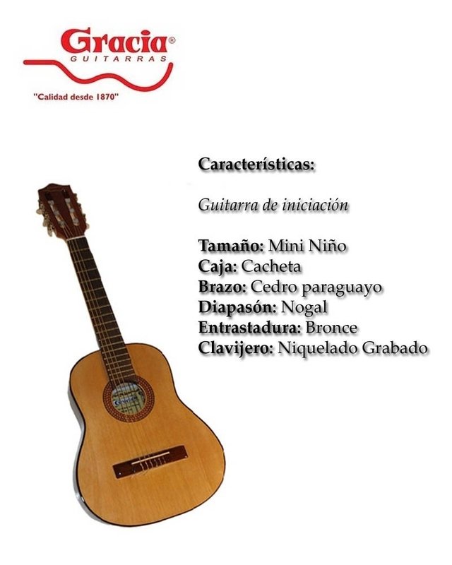 Guitarra Criolla Gracia Mininiño !!! De 2 A 7 Años