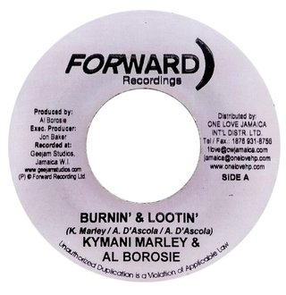 7" Kymani Marley & Alborosie - Burnin' & Lootin'/Burnin' Rhythm [VG+]