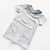 VESTIDO RAYADO MANGA CORTA CRUDO CON GRIS PLENO - tienda online