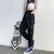 Calça cargo jogger com bolsos e correntes estilo moda gringa - importado - comprar online