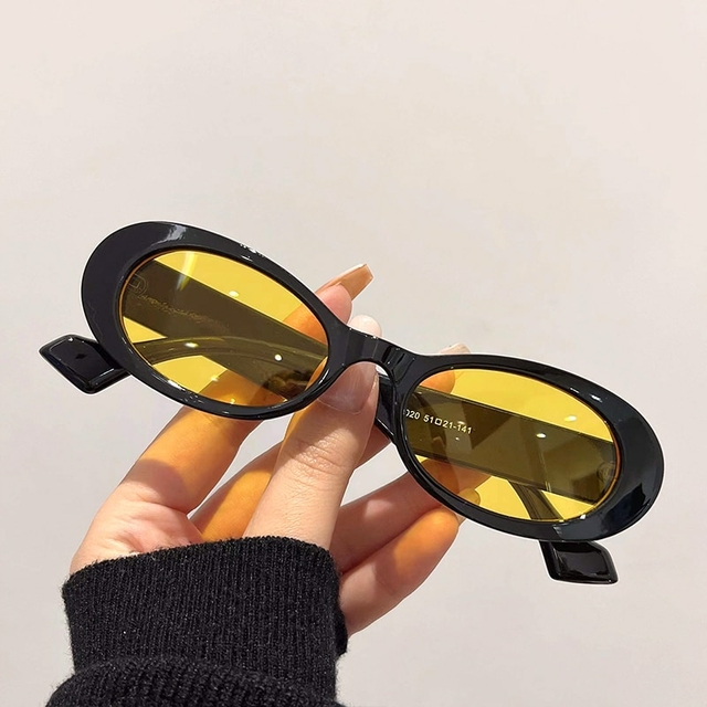 Óculos de Sol com Armação Oval estilo moda gringa - importado