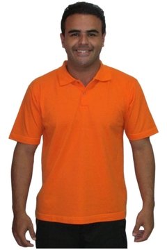 Camiseta Polo Tradicional Laranja - MG Confecção