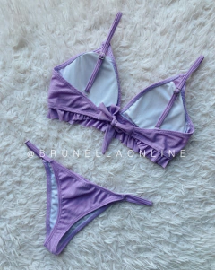 Bikini volados conjunto lila - comprar online