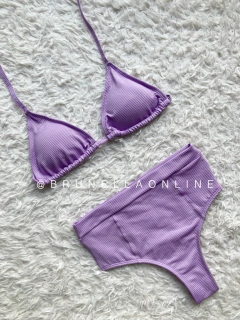 Bikini tiro alto conjunto lila - comprar online