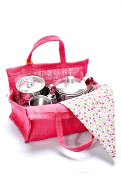 Set de té aluminio - Chapó Loló juguetería didáctica  
