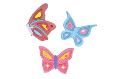 mariposas de madera señaladores de jardin para armar y pintar (copia) - comprar online