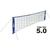 Red de fútbol tenis 5mts con estacas