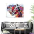 Caballo multicolor cuadro triptico - tienda online
