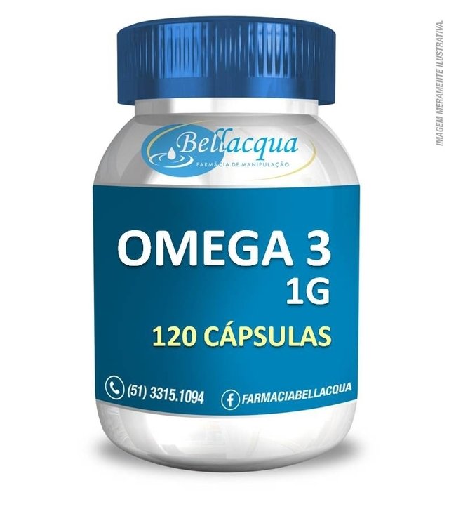 Omega 3 1g 120 cápsulas