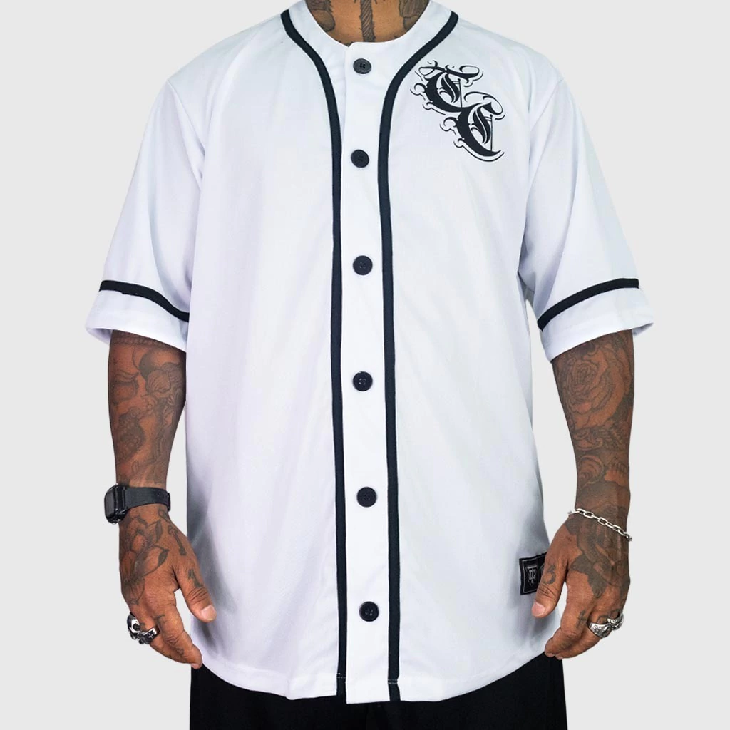 Camisa Baseball Jersey Branca TC | Treze Core