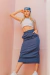 Pollera Large Cargo Azul - comprar online