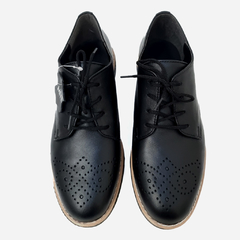 Black Leather Shoes Tanger on internet