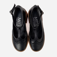 Black Leather Shoes Leyenda - online store