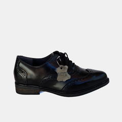 Zapatos Oxford de Cuero Negro Bambu - tienda online