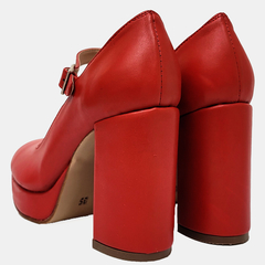Imagen de Zapatos de Cuero Rojo Cielo