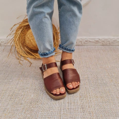 Sandalias de Cuero Suela Girasol - comprar online
