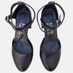 Zapatos de Cuero Negro Lirio - tienda online