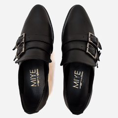 Zapatos de Cuero Negro Pensamiento - comprar online