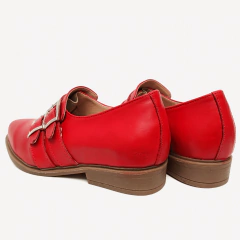 Zapatos de Cuero Rojo Pensamiento - tienda online