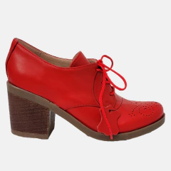 Abotinados de Cuero Rojo Romero - tienda online