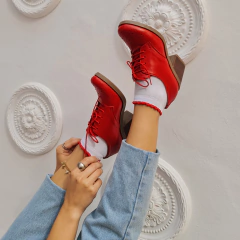 Abotinados de Cuero Rojo Romero