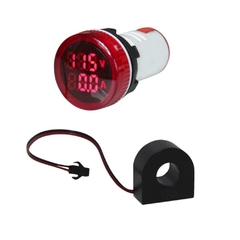 Amperímetro e Voltímetro Digital 22mm 0-100A 50-500Vca Altronic - loja online