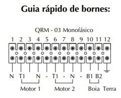 Imagem do Quadro Revezamento Bombas Rele 6,3/10A Monofásico 220Vca