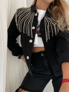 CAMPERA FLECOS STRASS DISEÑO