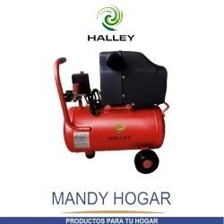 Compresor 50 Litros 2,5 Hp Doble Salida Halley Mandy Hogar