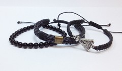 Kit 3 pulseiras masculinas N Sra Aparecida - comprar online