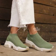 Zapatilla de tela elastizada con base uggly - comprar online