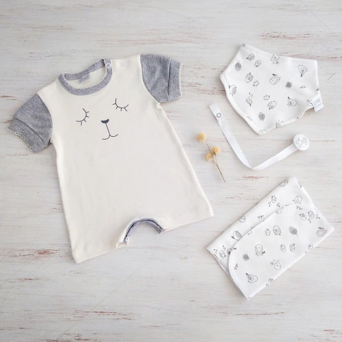 Set Oso Dormilón Gris