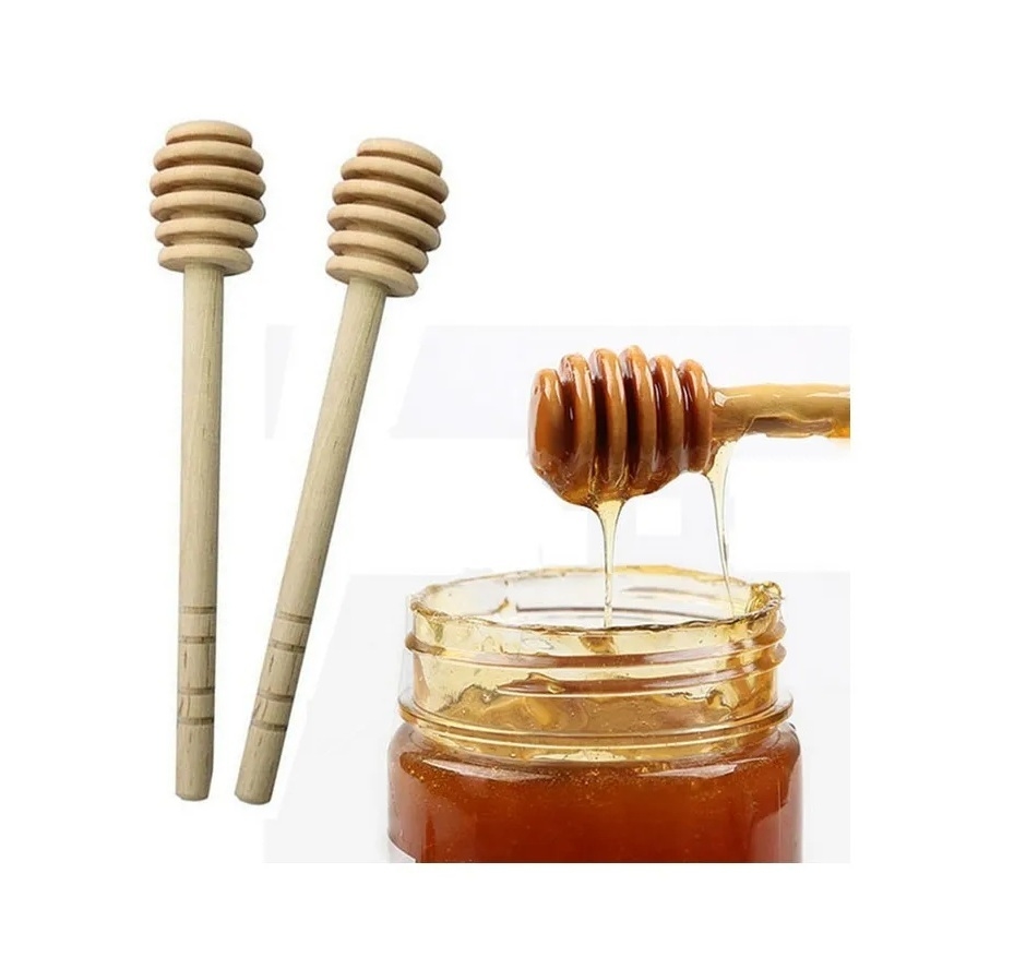 Vajilla Platos y fuentes café Bastones de madera para miel dispensador para  miel mini palitos de madera 50 unidades cucharas para miel verdego.com