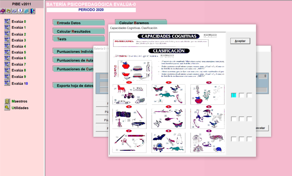 SOFTWARE BATERIA PSICOPEDAGOGICA EVALUA - PsicoTest